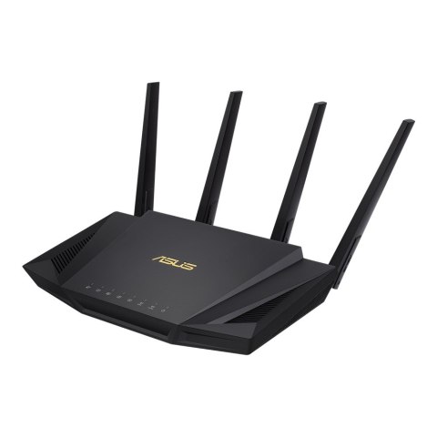 ASUS RT-AX58U router bezprzewodowy Gigabit Ethernet Dual-band (2.4 GHz/5 GHz) Czarny