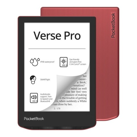 Czytnik PocketBook Verse Pro (634) czerwony
