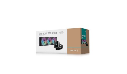 DeepCool MYSTIQUE 360 ARGB Procesor Chłodnica cieczy all-in-one 12 cm Czarny 1 szt.