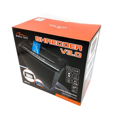 Niszczarka dokumentów MEDIA-TECH Shredder V3.0 MT215