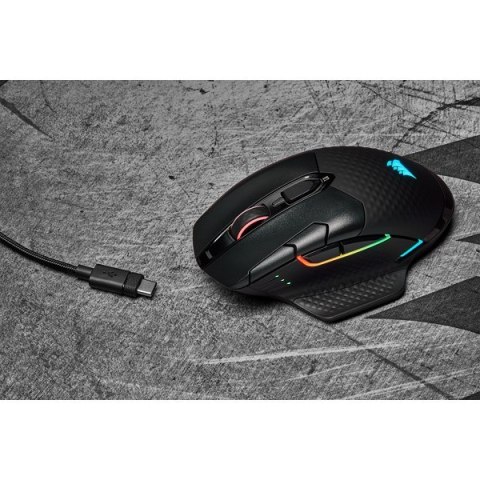Bezprzewodowa mysz do gier Corsair Dark Core RGB PRO - czarna
