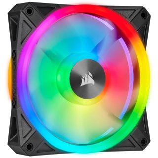 Korsarz | Zestaw podwójnych wentylatorów PWM 140 mm serii QL z węzłem oświetleniowym CORE | Podświetlenie QL140 RGB | Wentylator