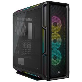 Korsarz | Inteligentna obudowa ze szkła hartowanego | iCUE 5000T RGB | Szyba boczna | Czarny | Wieża środkowa | Zasilacz w zesta