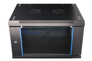 Extralink 6U 600x450 Czarna | Szafa rack | montowana na ścianie