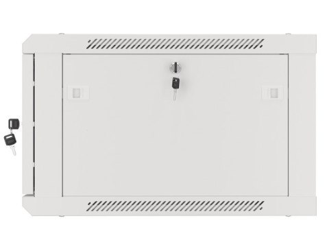 LANBERG SZAFA WISZĄCA RACK 19" 6U 600X600 DRZWI METALOWE SZARA (FLAT PACK) WF01-6606-00S