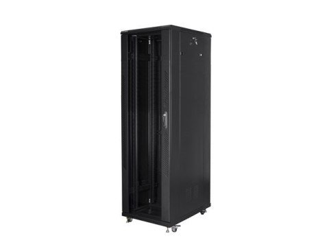 SZAFA INSTALACYJNA RACK STOJĄCA 19" 42U 800X800 CZARNA LANBERG (FLAT PACK)