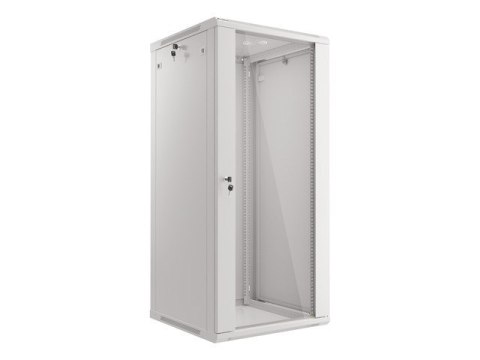 SZAFA INSTALACYJNA RACK WISZĄCA 19" 27U 600X600 SZARA LANBERG (FLAT PACK) V2