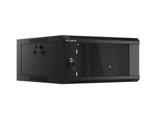 SZAFA INSTALACYJNA RACK WISZĄCA 19" 4U 600 SZYBKI MONTAŻ CZARNA LANBERG (FLAT PACK)