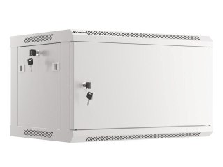 SZAFA INSTALACYJNA RACK WISZĄCA 19" 6U 600X450 SZARA DRZWI METALOWE LANBERG (FLAT PACK)