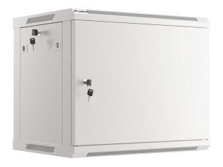 SZAFA INSTALACYJNA RACK WISZĄCA 19" 9U 600X450 SZARA DRZWI METALOWE LANBERG (FLAT PACK)
