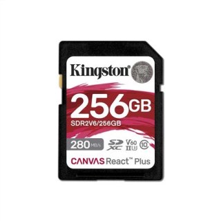 Kingston 256GB SDXC CANVAS REACT PLUS U3/UHS-II 280R/150W V60 FULL HD/4K
