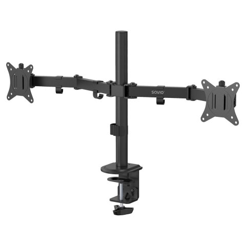 SAVIO PODWÓJNY UCHWYT BIURKOWY NA MONITORY 17" - 32" 2X 2 - 9 KG UM-03