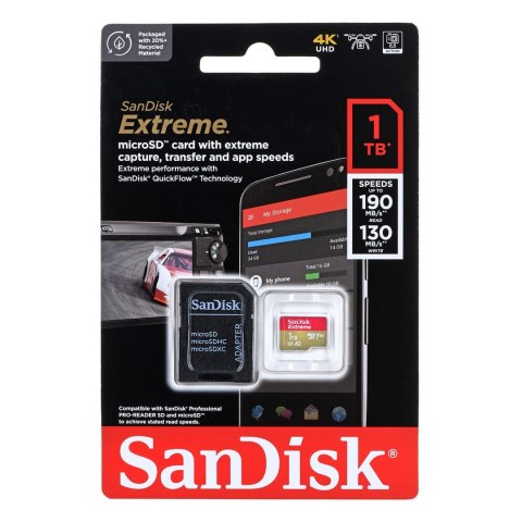 Karta SD MicroSD 1TB SanDisk Extreme SDXC inkl. Adapter