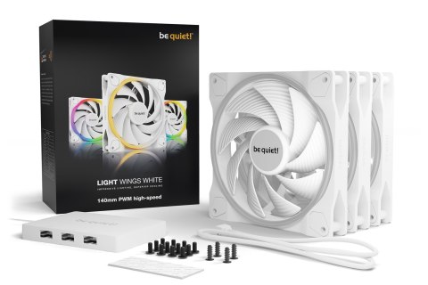WENTYLATOR BE QUIET! 3xLIGHT WINGS 140mm PWM HS WH