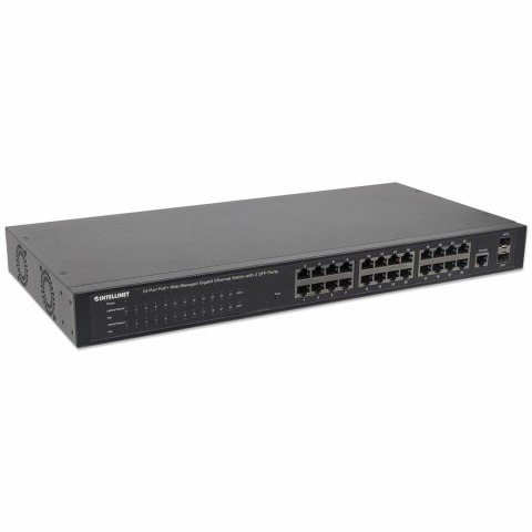 GIGABIT SWITCH 24x 10/100/1000 RJ45 POE+ 2x SFP MANAGED
