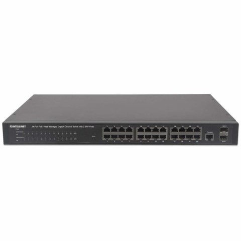 GIGABIT SWITCH 24x 10/100/1000 RJ45 POE+ 2x SFP MANAGED