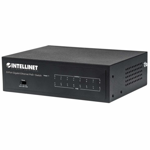 Gigabit Switch 8x 1000Mbps RJ45 PoE/PoE+ 60W VLAN