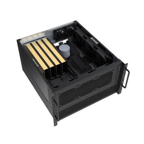 Futerał SilverStone RM600 do montażu w szafie, E-ATX / SSI-EEB, format 6U - ciemnoszary