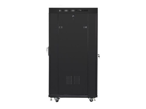 SZAFA INSTALACYJNA RACK STOJĄCA 19" 15U 800X1000 CZARNA DRZWI PERFOROWANE LCD LANBERG (FLAT PACK) V2