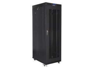 SZAFA INSTALACYJNA RACK STOJĄCA 19" 37U 800X1000 CZARNA DRZWI PERFOROWANE LCD LANBERG (FLAT PACK) V2