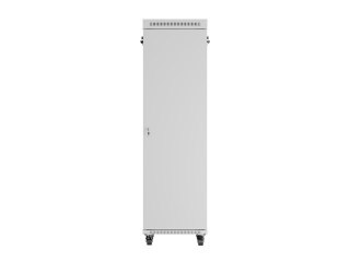 SZAFA INSTALACYJNA RACK STOJĄCA 19" 42U 600X800 SZARA DRZWI SZKLANE LCD LANBERG (FLAT PACK) V2