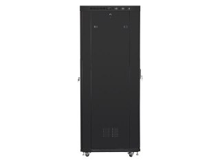 SZAFA INSTALACYJNA RACK STOJĄCA 19" 42U 800X1000 CZARNA DRZWI SZKLANE LCD LANBERG (FLAT PACK) V2