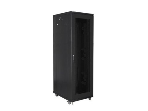 SZAFA INSTALACYJNA RACK STOJĄCA 19" 42U 800X800 CZARNA DRZWI PERFOROWANE LANBERG (FLAT PACK)