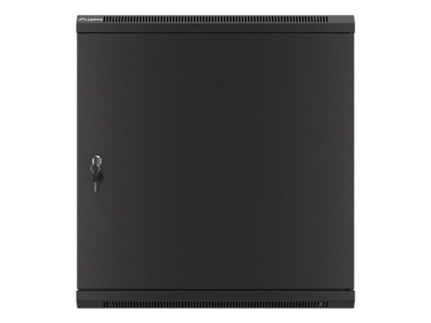 SZAFA INSTALACYJNA RACK WISZĄCA 19" 12U 600X600 CZARNA DRZWI METALOWE LANBERG (FLAT PACK)