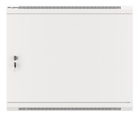 SZAFA INSTALACYJNA RACK WISZĄCA 19" 9U 600X450 SZARA DRZWI METALOWE LANBERG (FLAT PACK)