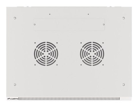 SZAFA INSTALACYJNA RACK WISZĄCA 19" 9U 600X450 SZARA DRZWI METALOWE LANBERG (FLAT PACK)