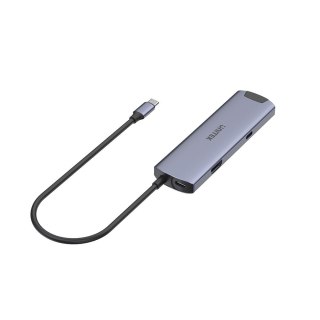 Unitek Aktywny Hub USB-C 5Gbps, HDMI RJ-45 PD 100W