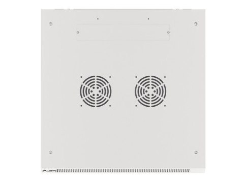 Lanberg :: Rack Cabinet 19? Wall-Mount 6U/600X600 (flat-pack) V2 Grey, Glass door