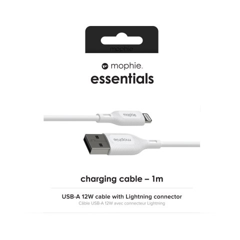 Mophie essentials charging cables | 1M Biały