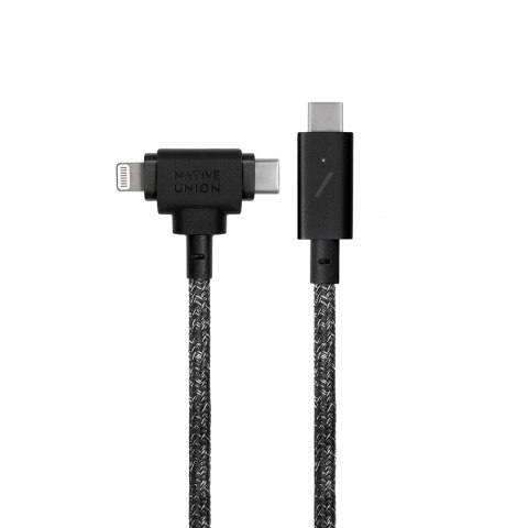 Native Union Belt Cable Duo Pro 240W - kabel USB-C - USB-C / lightning, 2,4 m (cosmos)