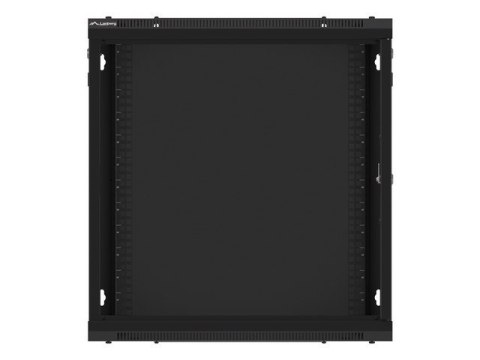SZAFA INSTALACYJNA RACK WISZĄCA 19" 12U 600X450 CZARNA DRZWI METALOWE LANBERG (FLAT PACK)