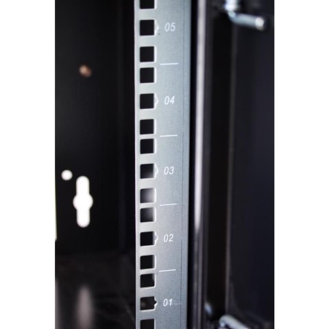 Szafka wisząca Rack 19 9U 540x600 mm zmontowana czarna