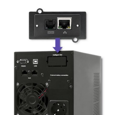 Zasilacz awaryjny UPS Qoltec Pure Sine Wave LCD 1000VA 800W
