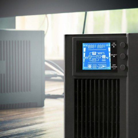 Zasilacz awaryjny UPS Qoltec Pure Sine Wave LCD 1000VA 800W