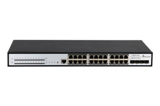 Extralink Chiron Pro | Switch PoE | 24x RJ45 1000Mb/s PoE, 4x SFP+, L3, zarządzalny, 370W