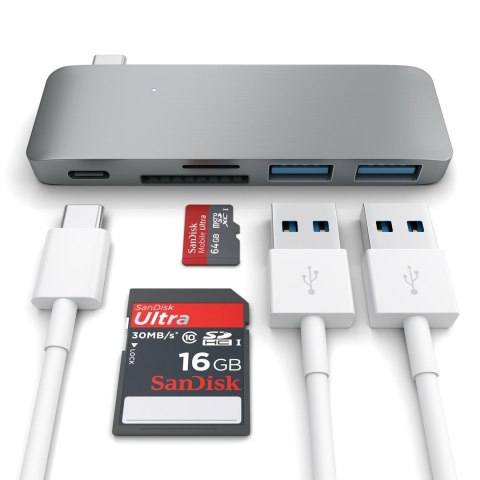 HUB USB Satechi 1x SD 1x USB-C 1x Micro SD + 2x USB-A 3.0