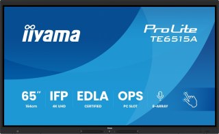 Monitor interaktywny IIYAMA 163.9cm(65") TE6515A-B1AG 16:9 M-Touch 2xHDMI+2xUSB-C