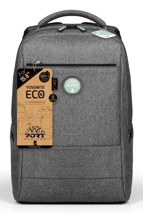 PROJEKTY PORTÓW | Pasuje do rozmiaru " | Plecak na laptopa | YOSEMITE Eco XL | Plecak | Szary | Naramiennik