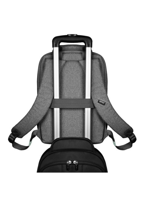PROJEKTY PORTÓW | Pasuje do rozmiaru " | Plecak na laptopa | YOSEMITE Eco | Plecak | Szary | Naramiennik