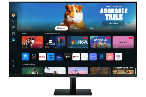 Samsung LS27DM500EUXDU M5 M50D | 27 " | VA | godz. 16:9 | 60 Hz | 4 ms | 1920 x 1080 pikseli | 250 cd/m2 | Ilość portów HDMI: 2 