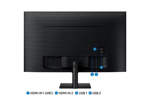 Samsung LS27DM500EUXDU M5 M50D | 27 " | VA | godz. 16:9 | 60 Hz | 4 ms | 1920 x 1080 pikseli | 250 cd/m2 | Ilość portów HDMI: 2 