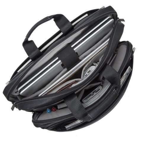 Torba do notebooka 16" RIVACASE Orly z materiału wodoodpornego, czarna