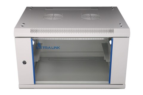 Extralink 6U 600x450 Szara | Szafa rack | montowana na ścianie