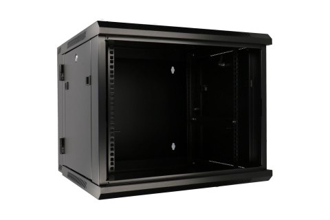 Extralink 6U 600x600 AZH Czarna | Szafa rack | montowana na ścianie, dwusekcyjna