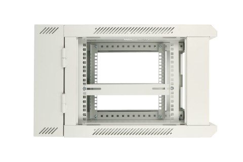 Extralink 6U 600x600 AZH Szara | Szafa rack | montowana na ścianie, dwusekcyjna
