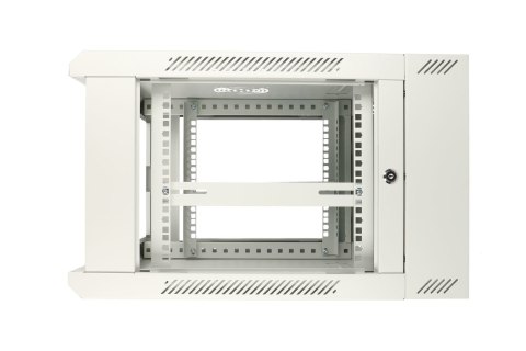 Extralink 6U 600x600 AZH Szara | Szafa rack | montowana na ścianie, dwusekcyjna
